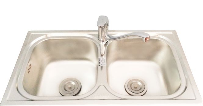 Double-trays sink